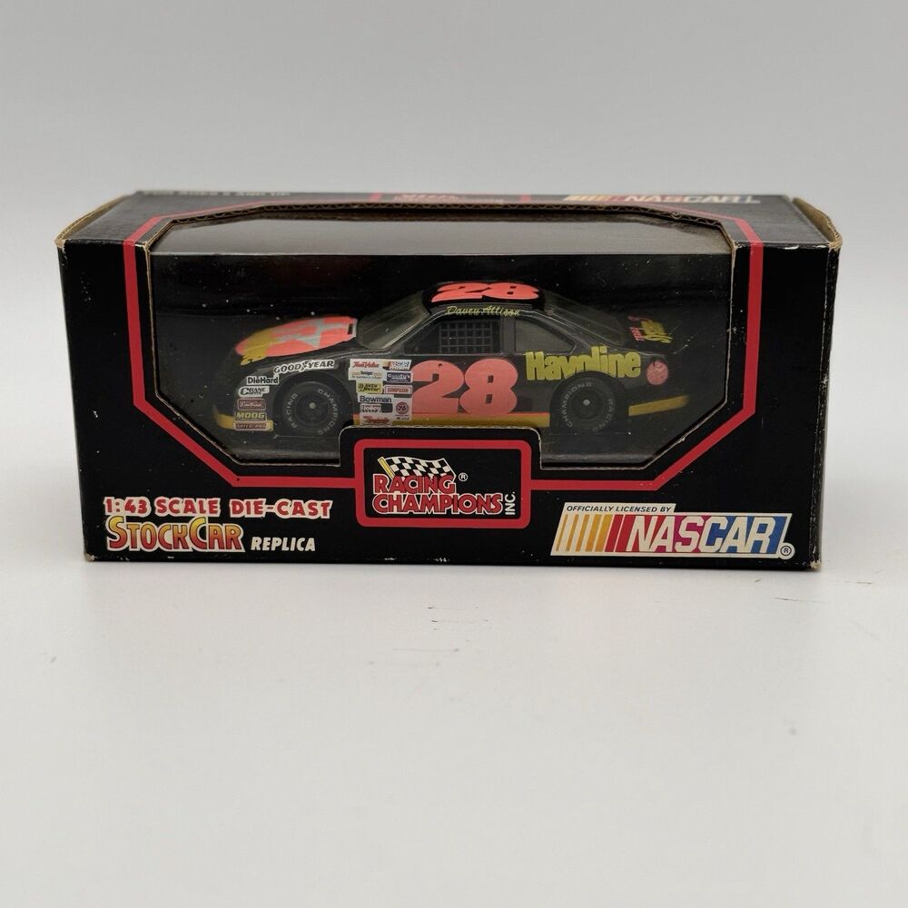 Racing Champions 1:43 Diecast Davey Allison #28 Havoline 1991 NASCAR Ford T-Bird